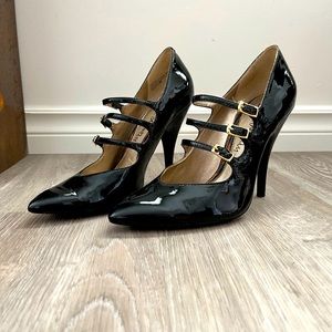 Sam Edelman black patent stilettos! Amazing!